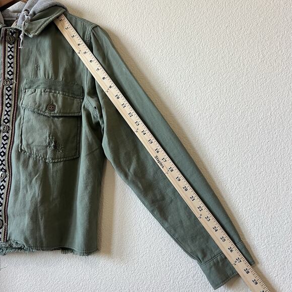 Free People Women's Weekend Wanderer Military Jacket Moss S/P - Picture 15 of 16